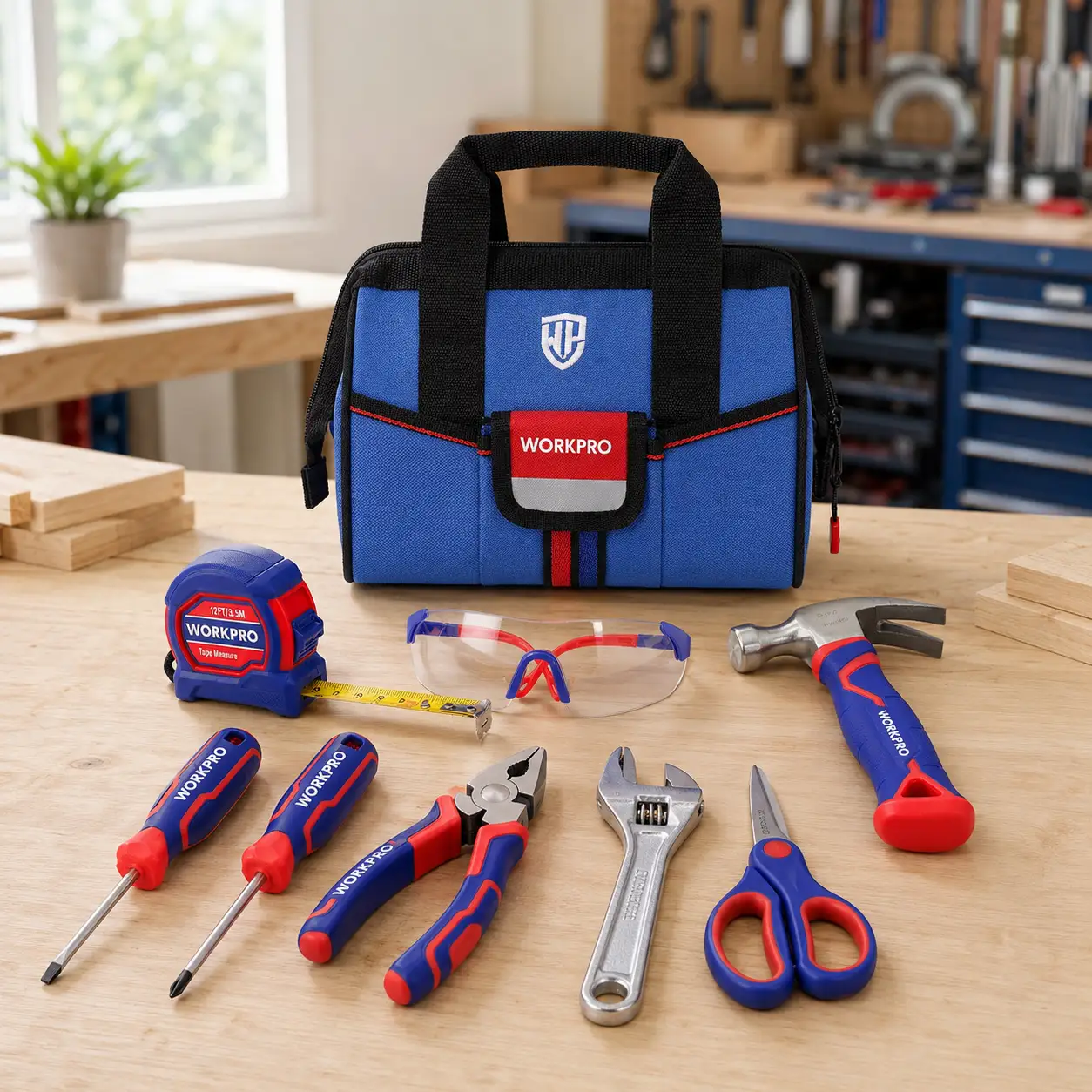 WORKPRO 9-Piece Kids Real Hand Tool Set