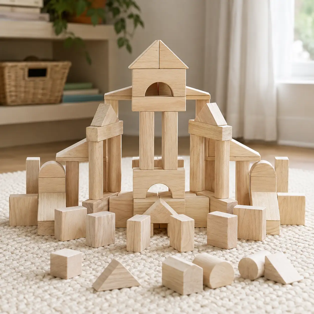 Melissa & Doug Standard Unit Solid-Wood Building Blocks