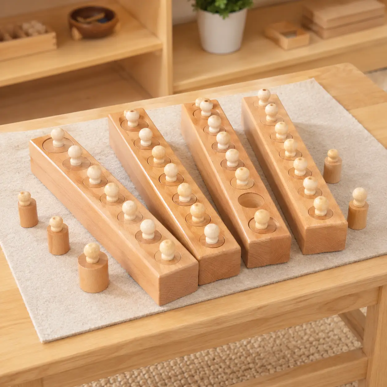 Knobbed Cylinder Socket Blocks
